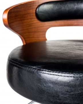 Стул барный DOBRIN FRED BLACK, коричневое дерево, чёрный в Глазове - glazov.ok-mebel.com | фото 6
