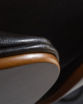 Стул барный DOBRIN JACK BLACK, цвет черный глянец PU ABD 002 в Глазове - glazov.ok-mebel.com | фото 2