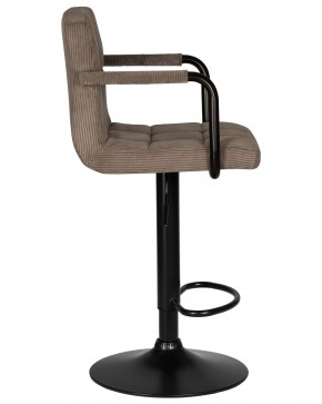 Стул барный DOBRIN KRUGER ARM BLACK, какао вельвет (LAR-E2041-05) в Глазове - glazov.ok-mebel.com | фото 3