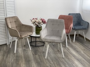 Стул MAVERICK 360 град. поворот. BLUVEL-40 BEIGE/ белый каркас, М-City в Глазове - glazov.ok-mebel.com | фото 3