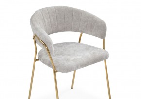 Стул на металлокаркасе Kamelia 1 light gray fabric / gold в Глазове - glazov.ok-mebel.com | фото 6