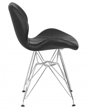 Стул обеденный DOBRIN BUTTERFLY CHROME, ножки хром, цвет чёрный в Глазове - glazov.ok-mebel.com | фото 3