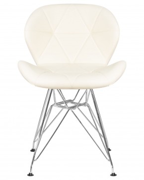 Стул обеденный DOBRIN BUTTERFLY CHROME, ножки хром, цвет кремовый в Глазове - glazov.ok-mebel.com | фото 6