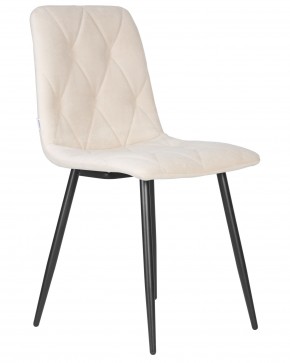 Стул обеденный DOBRIN CHILLY ROMBO, Бежевый Simple 44, основание черный в Глазове - glazov.ok-mebel.com | фото 2