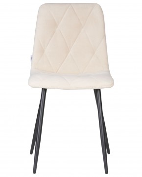 Стул обеденный DOBRIN CHILLY ROMBO, Бежевый Simple 44, основание черный в Глазове - glazov.ok-mebel.com | фото 6