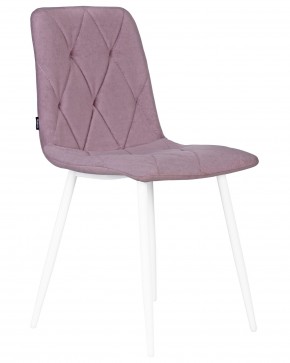 Стул обеденный DOBRIN CHILLY ROMBO, Лавандовый Simple 48, основание белый в Глазове - glazov.ok-mebel.com | фото 2