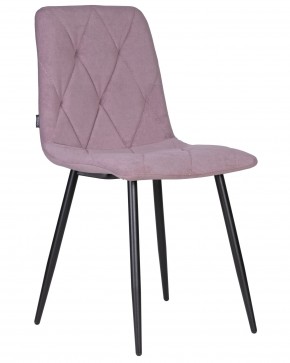 Стул обеденный DOBRIN CHILLY ROMBO, Лавандовый Simple 48, основание черное в Глазове - glazov.ok-mebel.com | фото