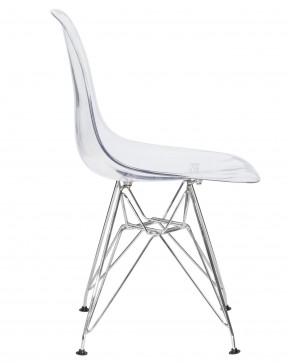 Стул обеденный DOBRIN DSR CASPER, ножки хром, цвет прозрачный в Глазове - glazov.ok-mebel.com | фото 3