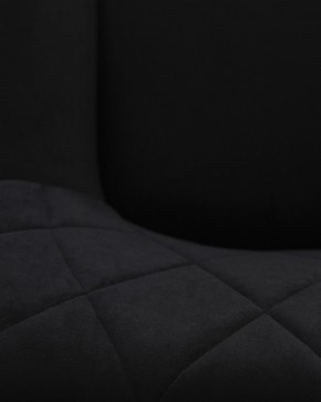 Стул обеденный DOBRIN ROBY, ЭМАЛЬ ЧЕРНЫЙ МУАР велюр Catania Black в Глазове - glazov.ok-mebel.com | фото 3