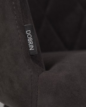 Стул обеденный DOBRIN ROBY, ЭМАЛЬ ЧЕРНЫЙ МУАР велюр Catania Espresso в Глазове - glazov.ok-mebel.com | фото 9