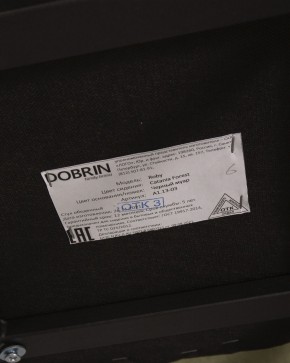 Стул обеденный DOBRIN ROBY, ЭМАЛЬ ЧЕРНЫЙ МУАР велюр Catania Forest в Глазове - glazov.ok-mebel.com | фото 12