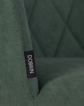 Стул обеденный DOBRIN ROBY, ЭМАЛЬ ЧЕРНЫЙ МУАР велюр Catania Izumrud в Глазове - glazov.ok-mebel.com | фото 9