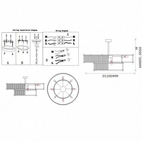 Светильник на штанге Imperiumloft RH Marais Round Chandelier 40,2668 в Глазове - glazov.ok-mebel.com | фото 11