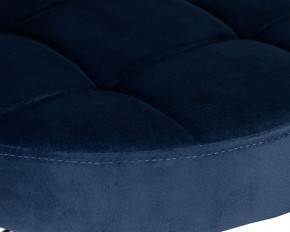 Табурет барный DOBRIN BRUNO BLACK, синий велюр (MJ9-117) в Глазове - glazov.ok-mebel.com | фото 4