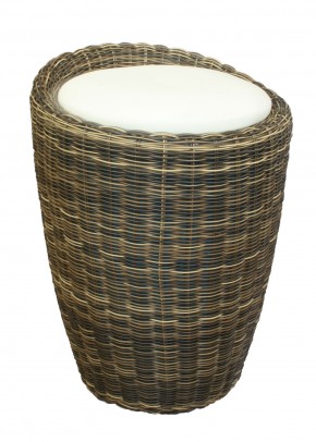 Табурет с местом для хранения LM-1100Rattan, кремовый в Глазове - glazov.ok-mebel.com | фото