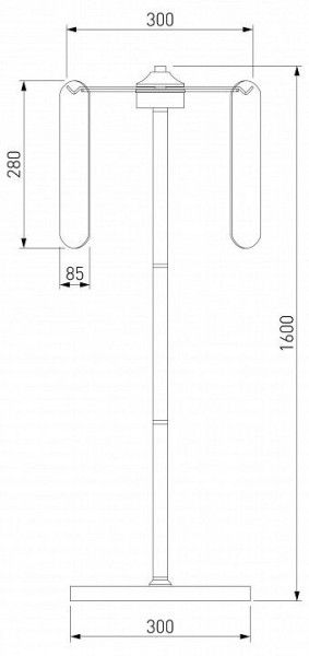 Торшер Eurosvet Claire 01171/3 золото в Глазове - glazov.ok-mebel.com | фото 3