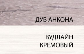 Тумба 1S, OLIVIA, цвет вудлайн крем/дуб анкона в Глазове - glazov.ok-mebel.com | фото 3