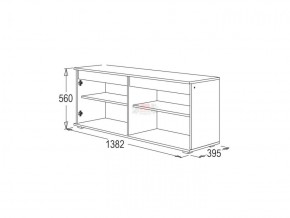 АЛЕКСАНДРА 26 Тумба для теле-радиоаппаратуры (ЛДСП) в Глазове - glazov.ok-mebel.com | фото 2