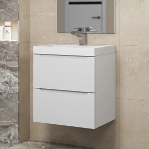 Тумба под раковину Uperwood Tanos 50 см, подвесная, белая матовая в Глазове - glazov.ok-mebel.com | фото