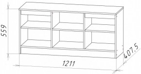 НИЦЦА-9 Тумба под ТВ (НЦ.09) в Глазове - glazov.ok-mebel.com | фото 2