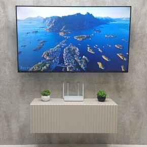 Тумба подвесная под ТВ LINES MTV3-MA 900 Бежевый (Леда-М 10.1.5) в Глазове - glazov.ok-mebel.com | фото 3
