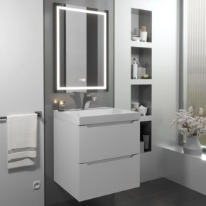 Тумба с раковиной Uperwood Tanos 50 см, подвесная, белая матовая в Глазове - glazov.ok-mebel.com | фото