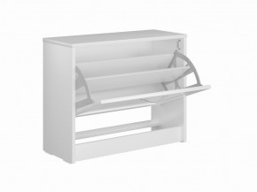 Тумба СИРИУС с откидной полкой для обуви, цвет белый в Глазове - glazov.ok-mebel.com | фото 3