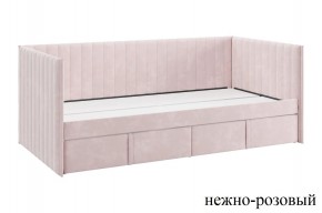 ТВИКС Кровать (софа) с ящиками 900 (нежно-розовый) в Глазове - glazov.ok-mebel.com | фото