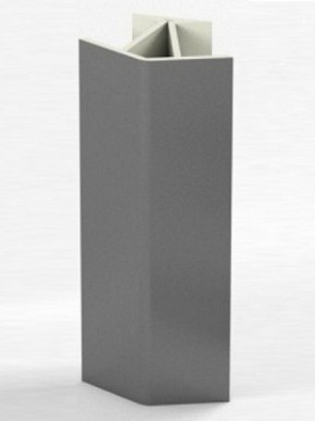 Угловое соединение для цоколя 135 гр. h100 мм (Алюминий, Белый, Черный, Сонома) в Глазове - glazov.ok-mebel.com | фото 1