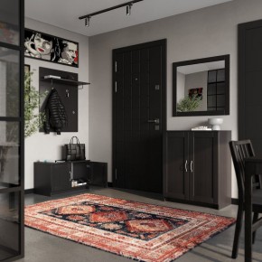 Вешалка СИРИУС настенная с полкой, цвет Дуб Венге в Глазове - glazov.ok-mebel.com | фото 4