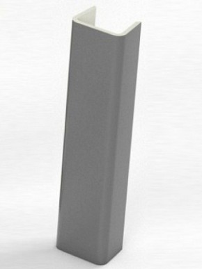 Торцевая заглушка  для цоколя h100 мм (Алюминий, Белый, Черный, Сонома) в Глазове - glazov.ok-mebel.com | фото 1