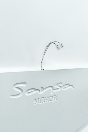 Зеркало Gia 75 white с подсветкой Sansa (SGa1044Z) в Глазове - glazov.ok-mebel.com | фото 5